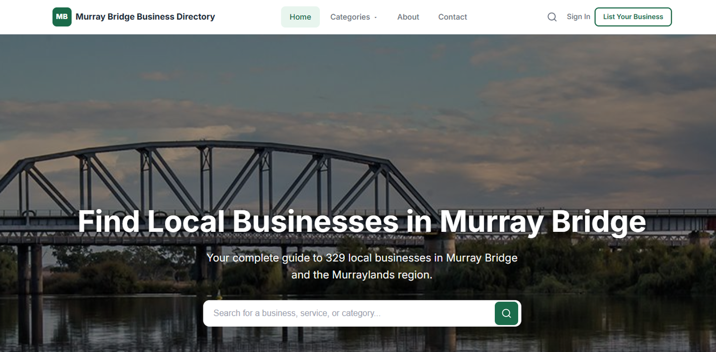 Murray Bridge Business Directory — 355+ local business listings