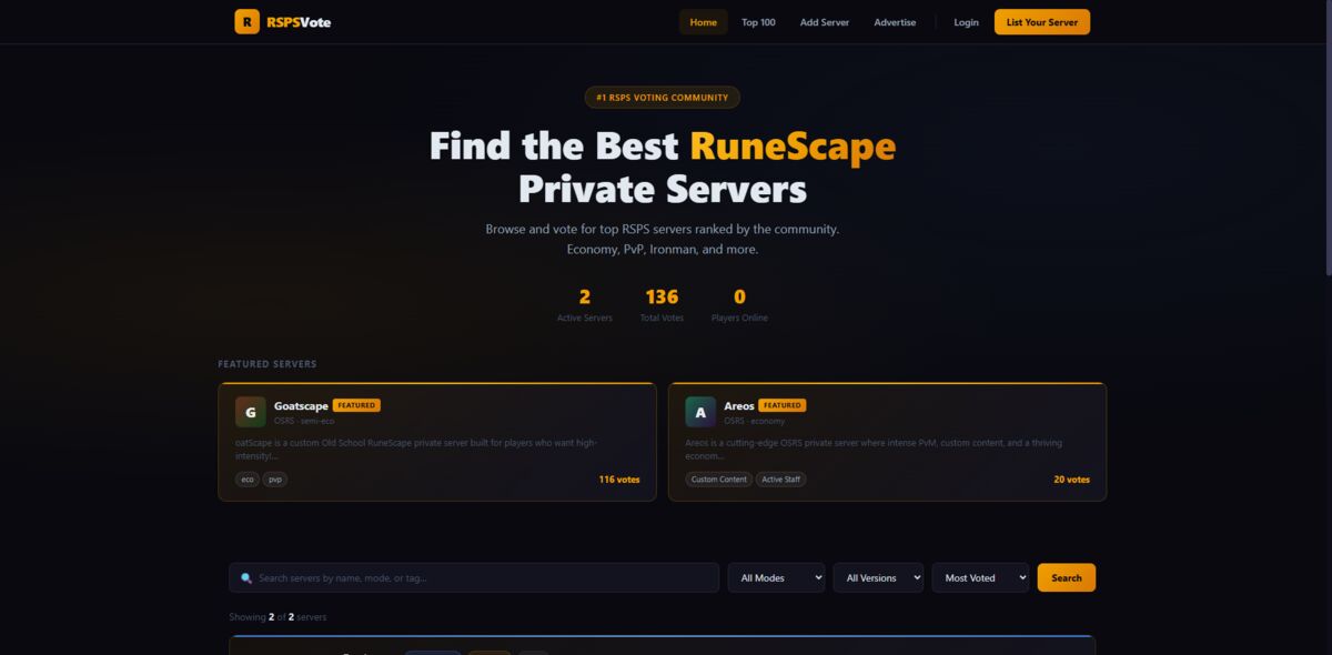 RSPSVote — Community Platform