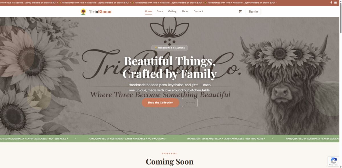 TriaBloom Co. — Online Store